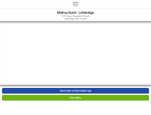 Tablet Screenshot of makisusushilethbridge.com